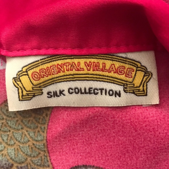 Oriental Village Silk Collection kimono robe S/m - Picture 6 of 7